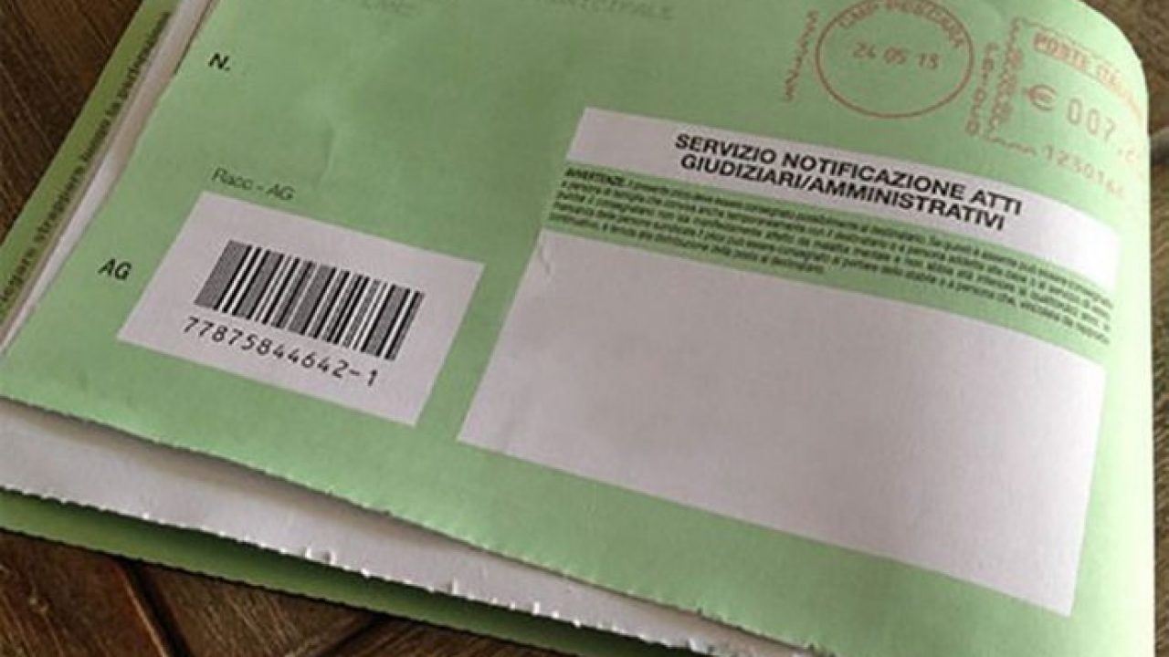 Prova della notifica di atti